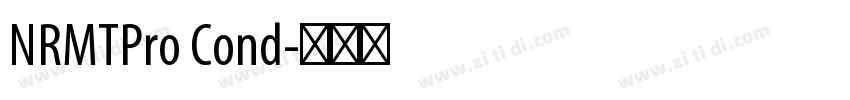 NRMTPro Cond字体转换